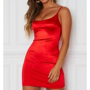 White Fox Dress (Red Mini Dress) $35